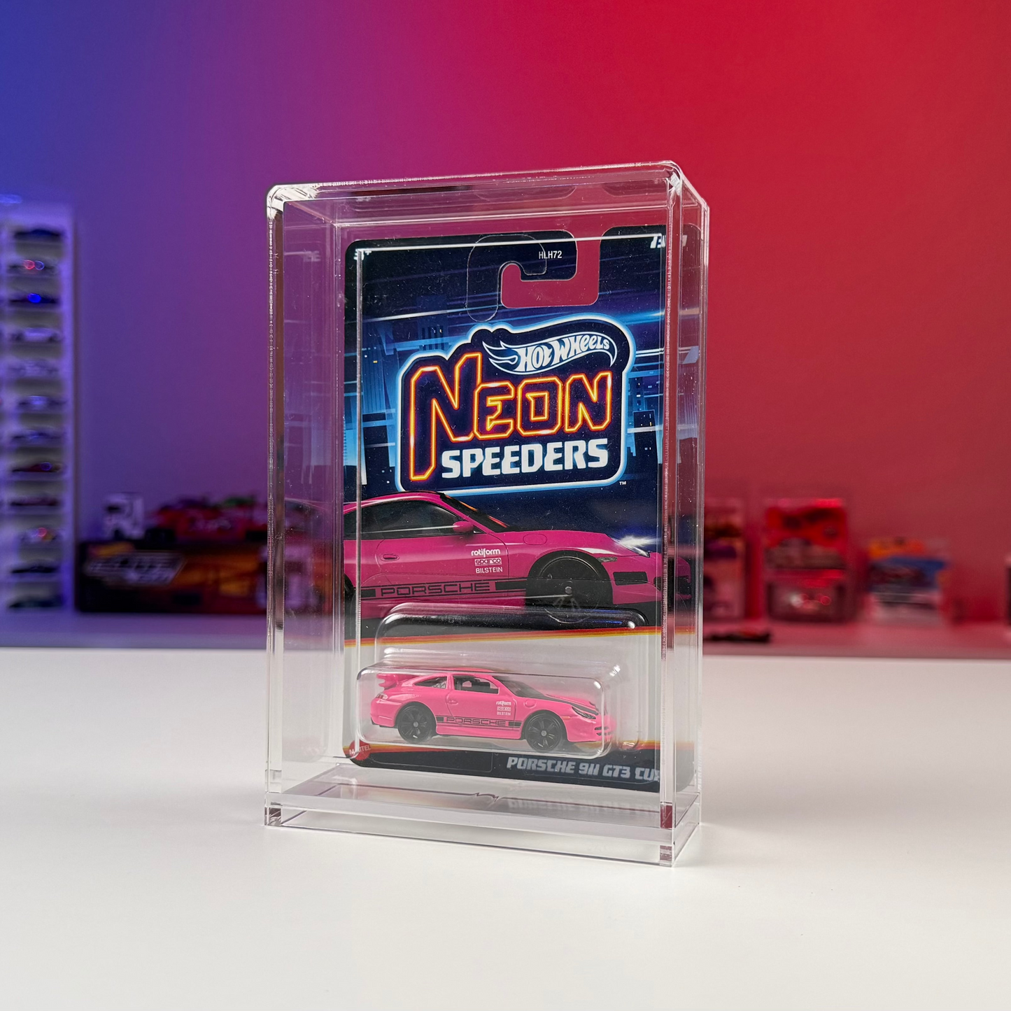 Acryl Display Case passend für Hot Wheels® RLC®, Silver Series, Long Card