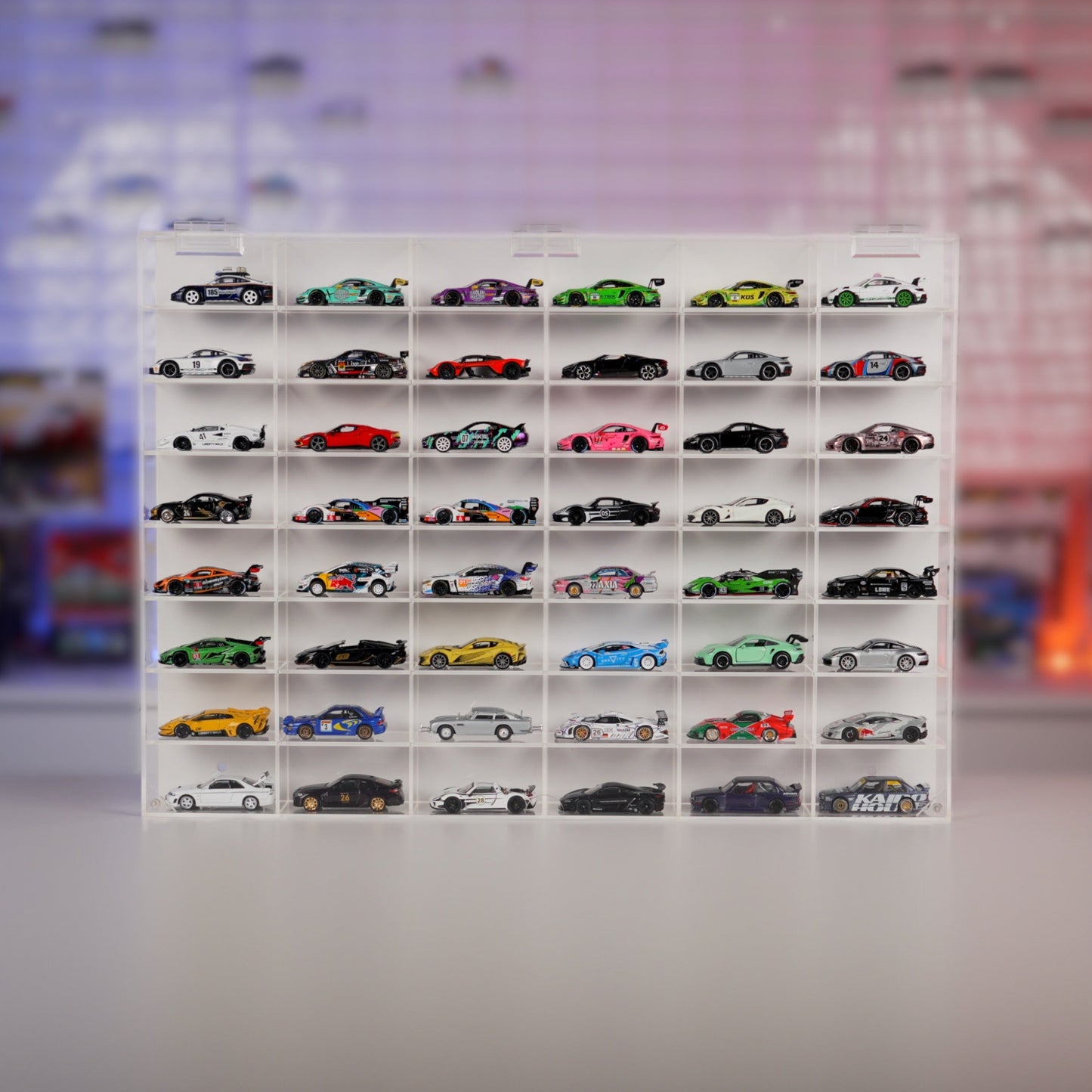 1:64 Vitrine für 48 Diecast Modellautos