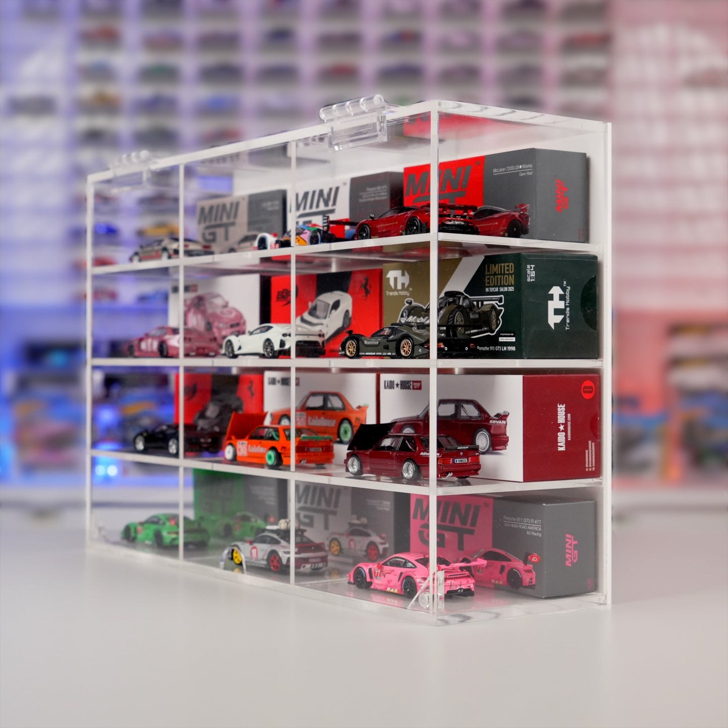Nerd Case Signature 12, Acryl Display Case passend für Kaido House®, MiniGT® & 1:64 Modelle