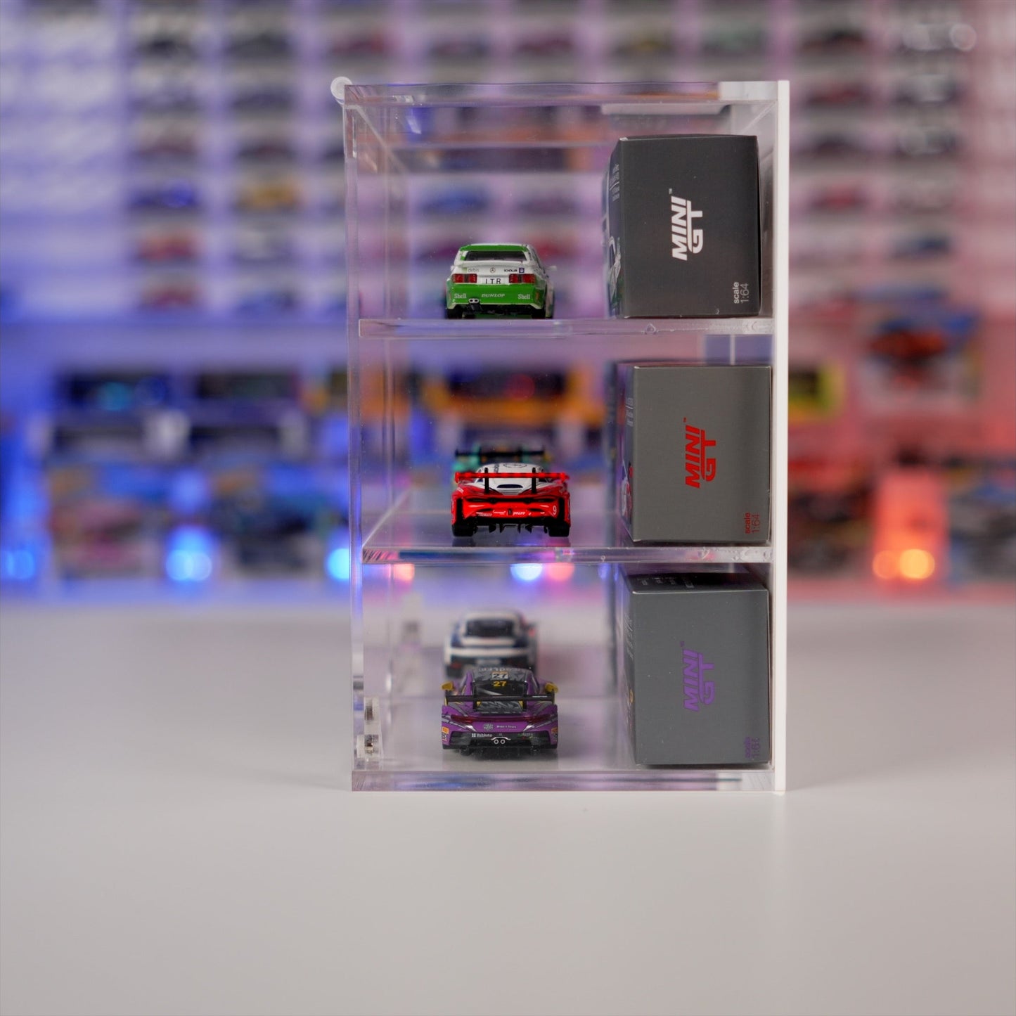 Luxus Vitrine für 1:64 Sammlermodelle und Diecast Fahrzeuge
